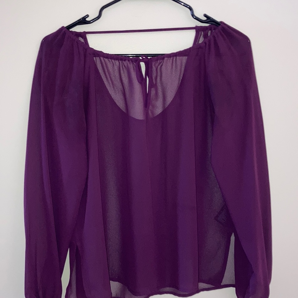 Small open back blouse
